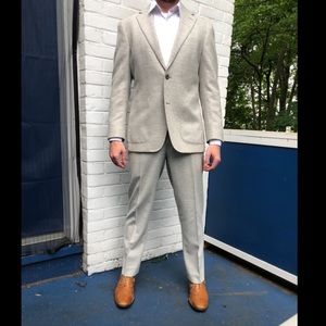 Suitsupply 38s Havana Wool Flannel Suit